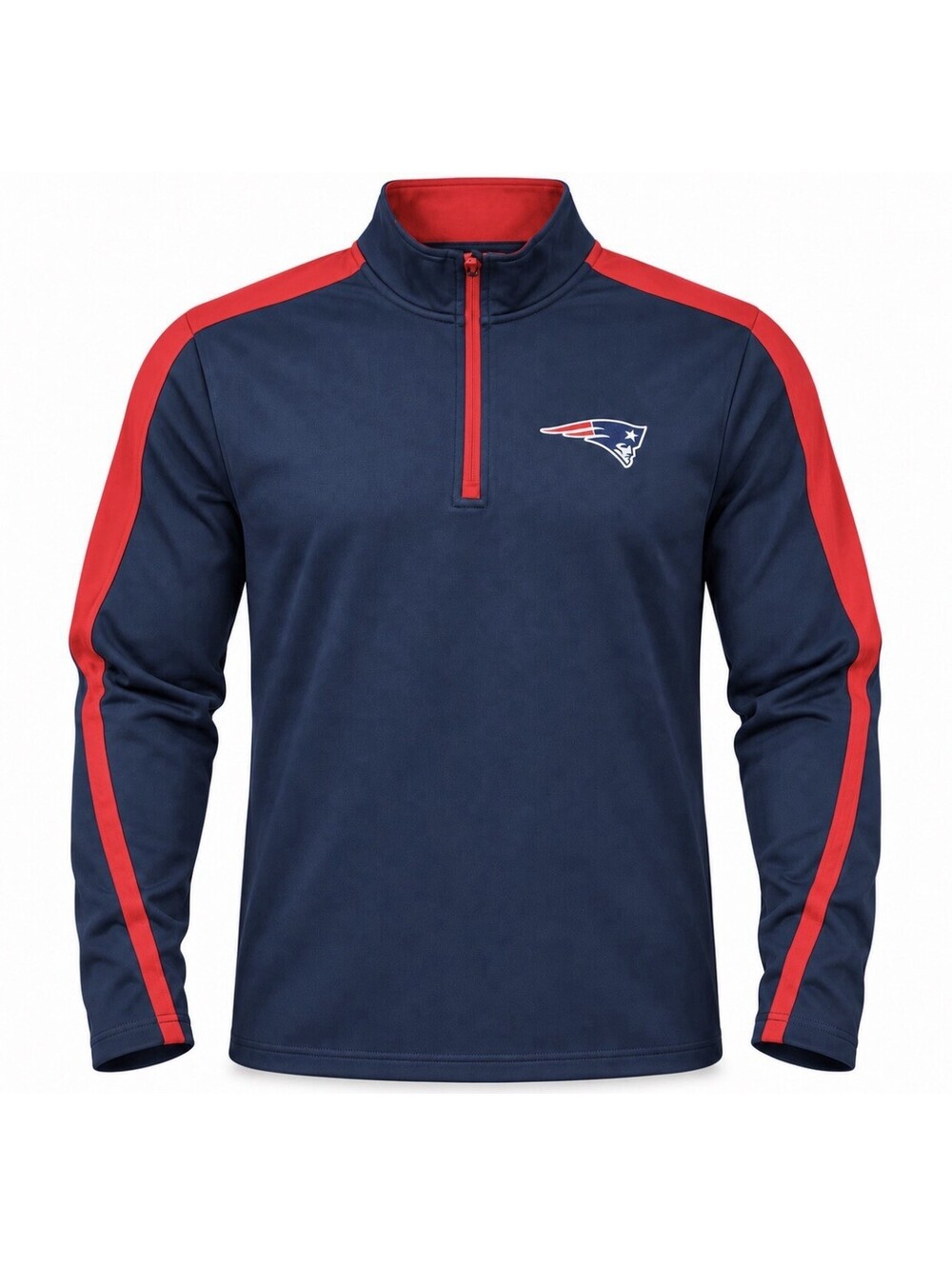 Antigua New England Patriots NFL 1/4 Zip Pullover Navy Red Men’s Small New